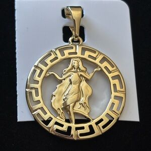 Gold plated Virgo Horoscope pendant
